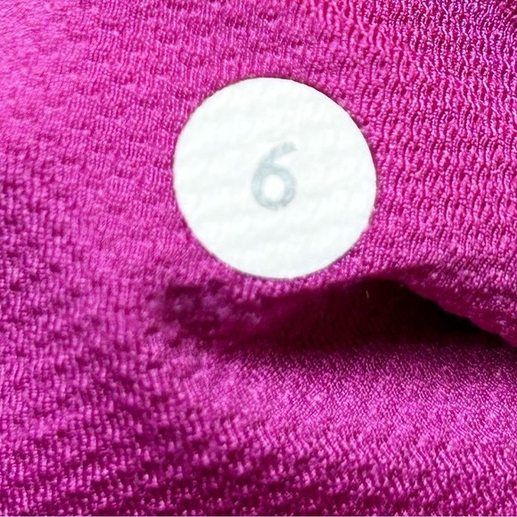 Lululemon Base Runner 1/2 Zip Raspberry Pique Pink Rulu Long Sleeve Size 6 - Picture 14 of 15